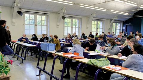 Du 13 au 15 octobre 2021, une soixantaine d’enseignants, formateurs, moniteurs ont fait le point sur les évolutions des formations et des métiers. Ils ont été reçus par l’école du Breuil, à Paris. ©O. Maillard